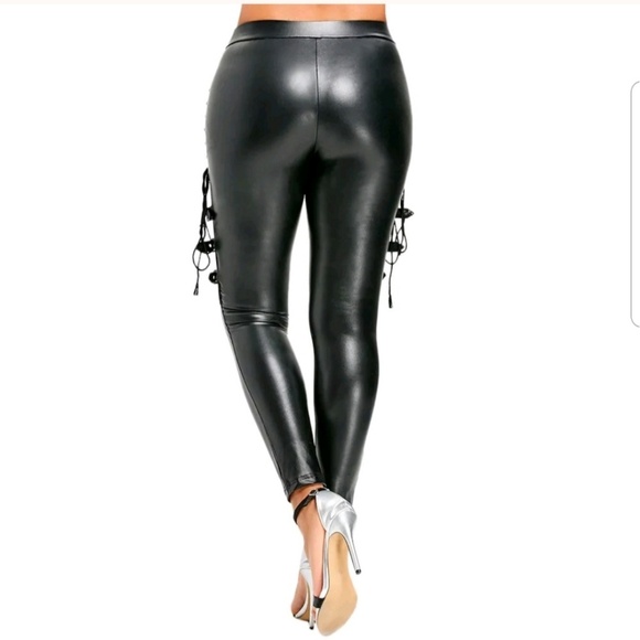 Rock out wet look skinny pants - Picture 2 of 7